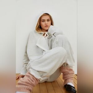 Out From Under Koa Open-Front Hoodie Sweatshirt NWOT